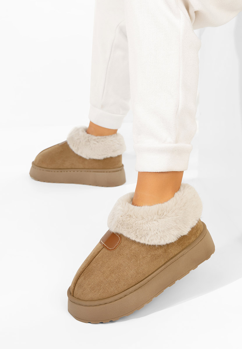 Обувки на платформа Elarva каки Обувки на платформа Elarva каки