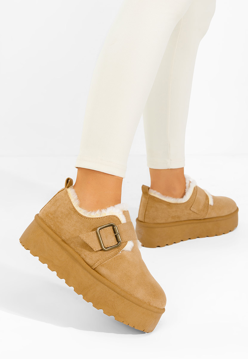 Зимни дамски Ботинки Suzie камел Зимни дамски Ботинки Suzie камел