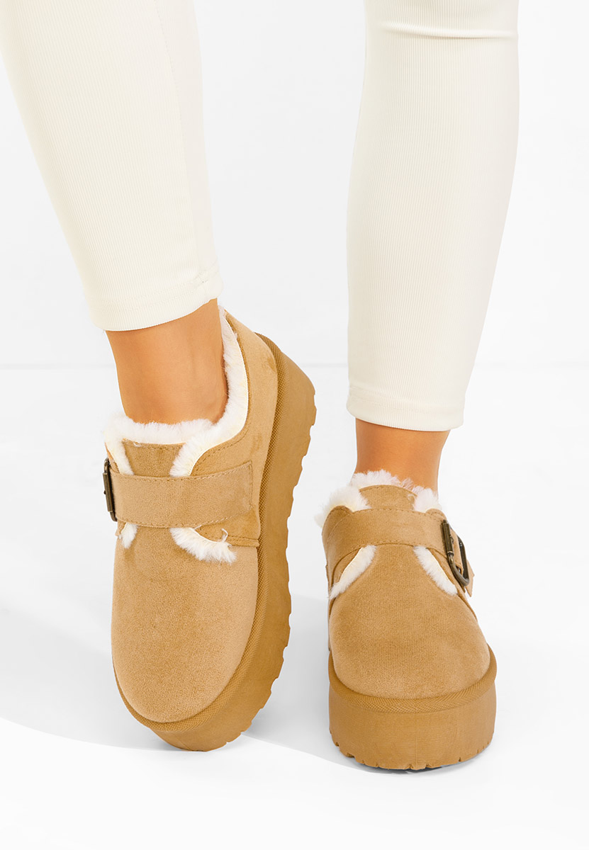 Зимни дамски Ботинки Suzie камел Зимни дамски Ботинки Suzie камел