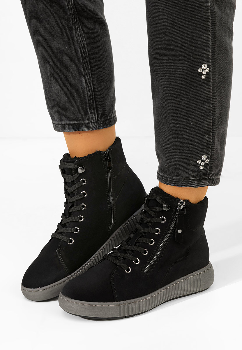 Дамски сникърси High-top Rilisa черни