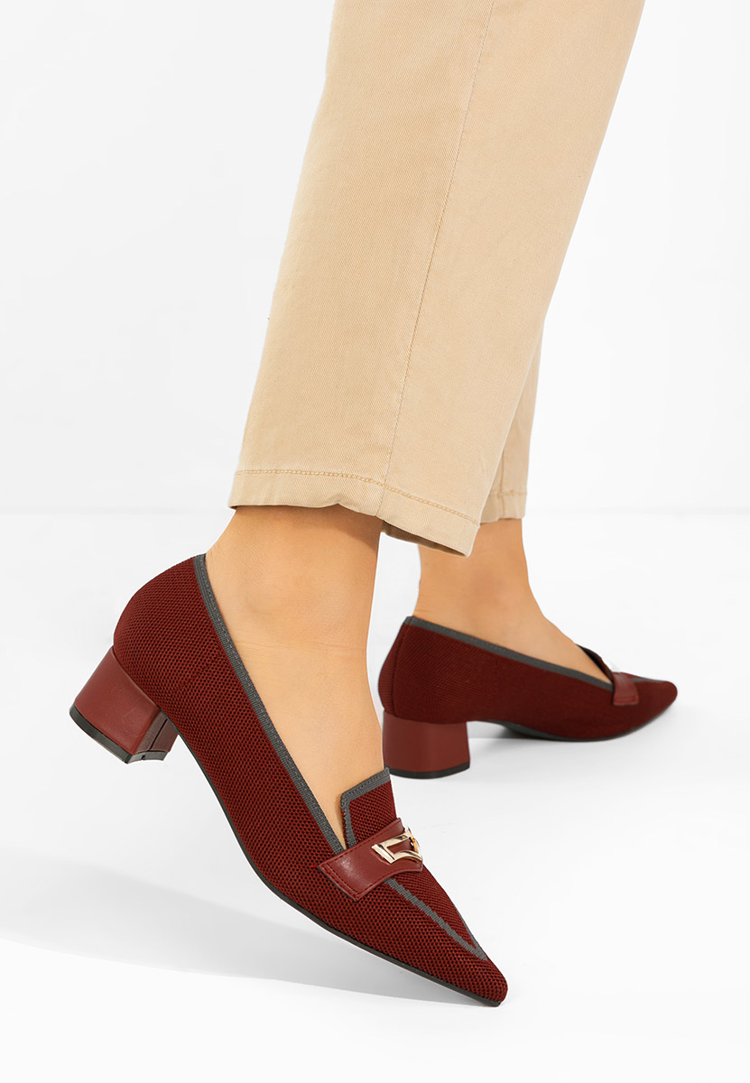 Oбувки на нисък ток Dianey Винено червено