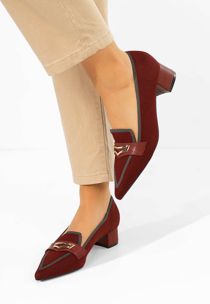 Oбувки на нисък ток Dianey Винено червено