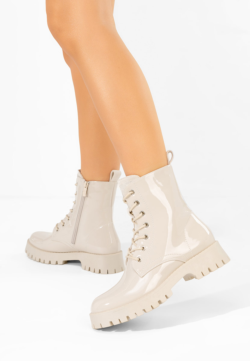 Дамски ботуши Claudine бежов