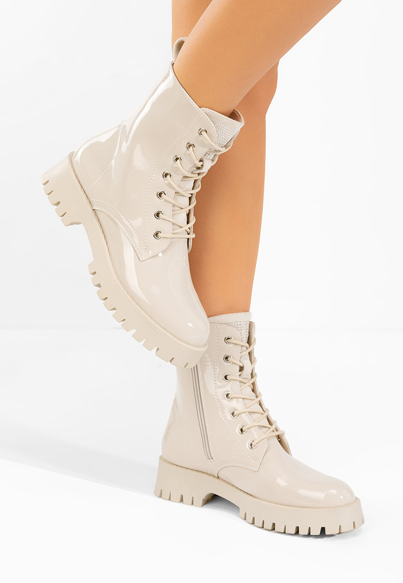 Дамски ботуши Claudine бежов