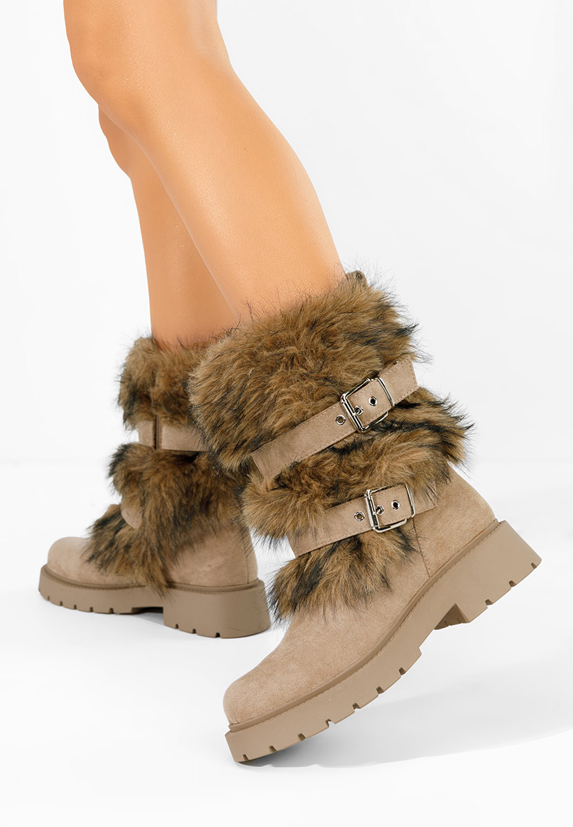 Зимни дамски ботуши Nelisia каки