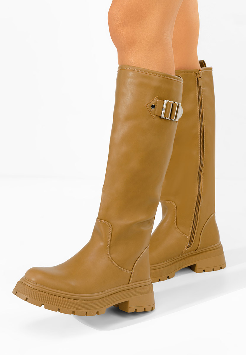 Висок чизми Artozza каки