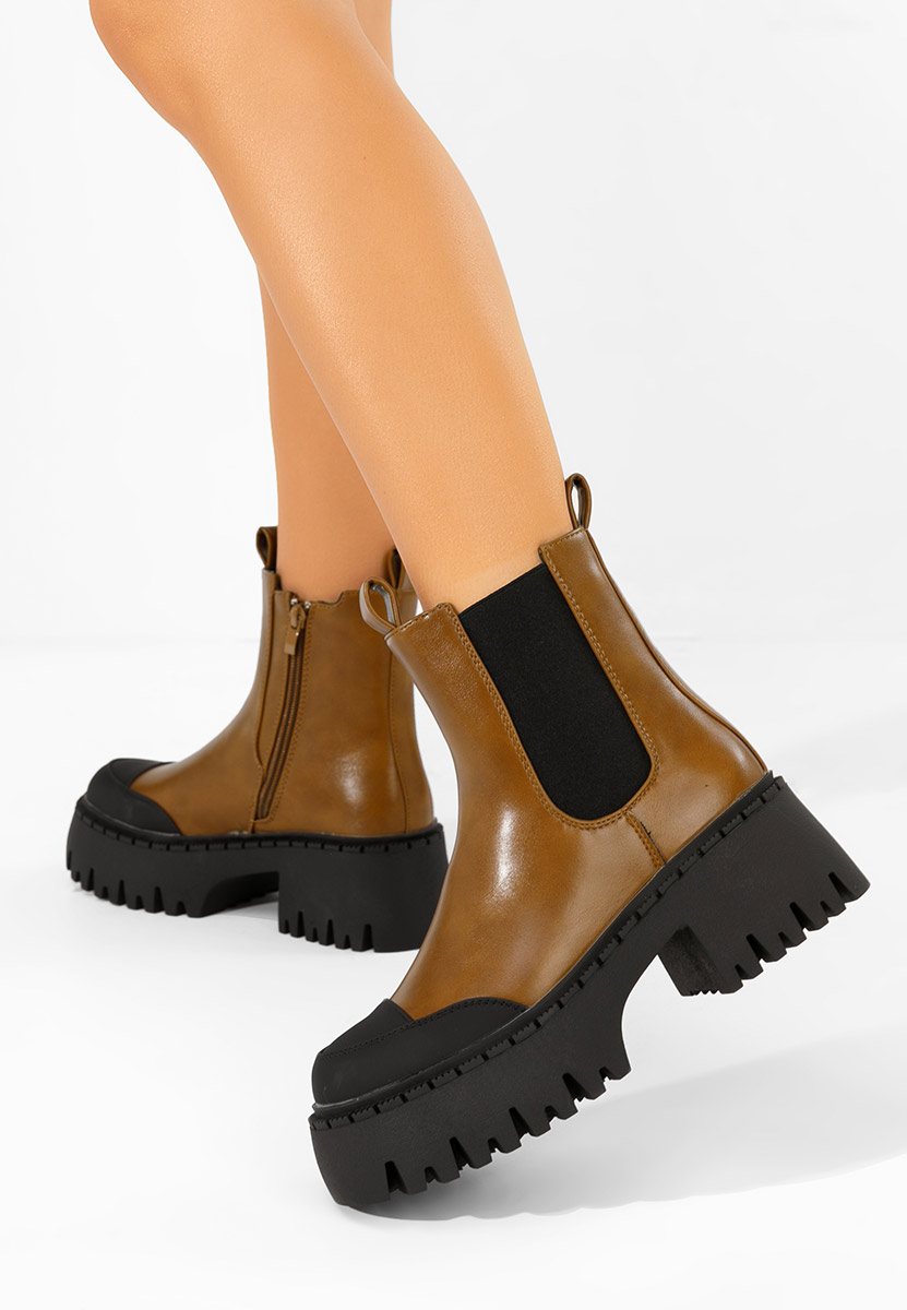 Обувки на платформа Ulira камел