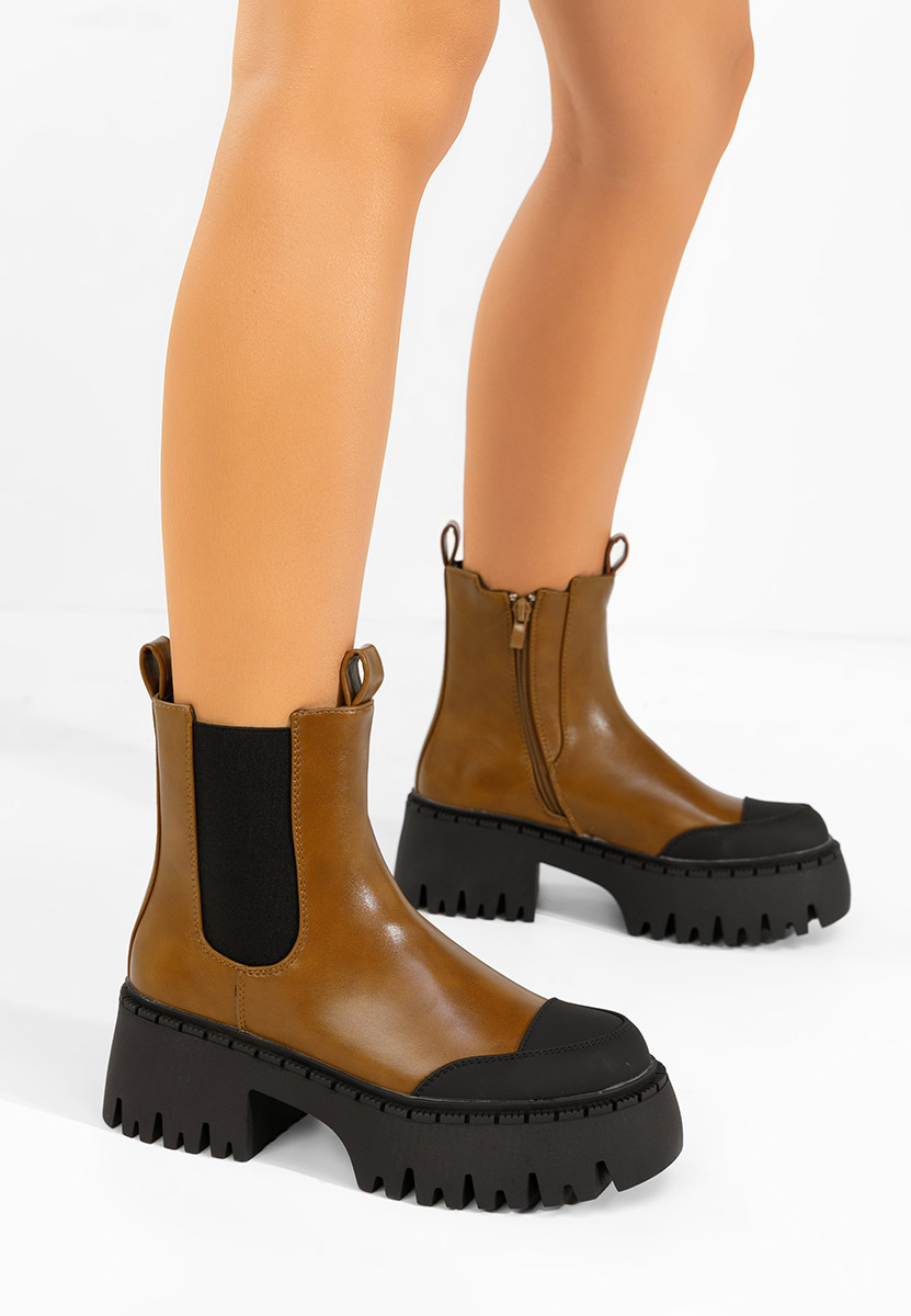 Обувки на платформа Ulira камел