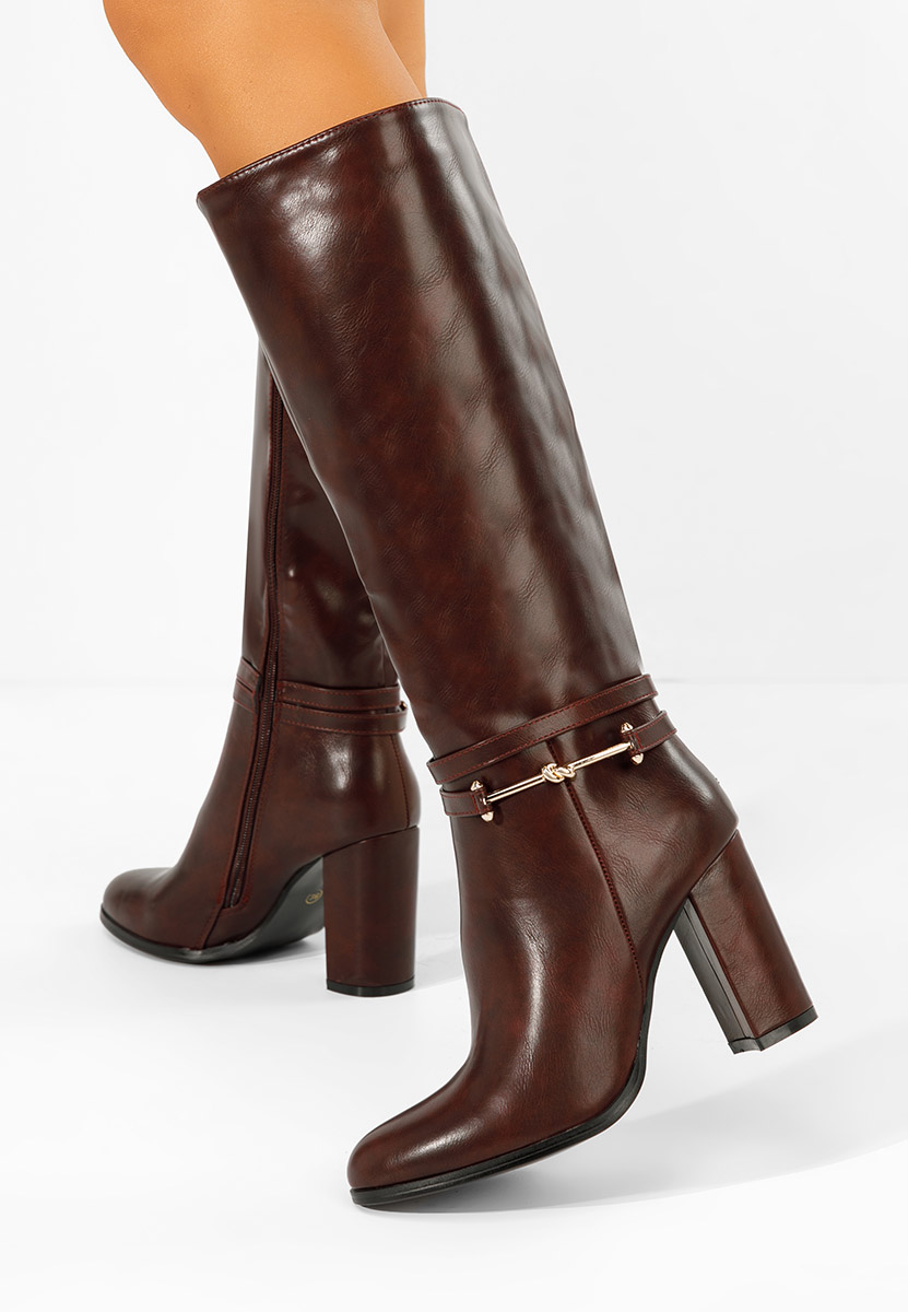 Чизми на ток Dresara бордо