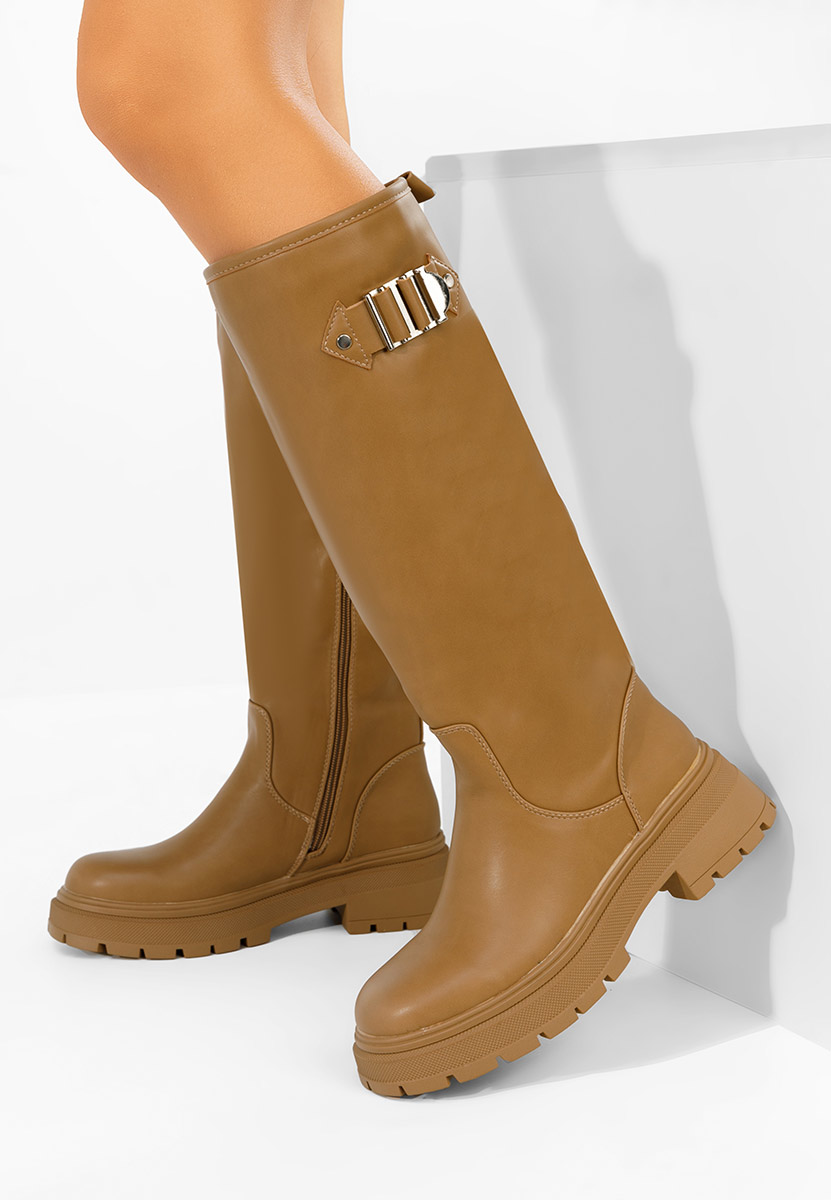 Висок чизми Artozza каки