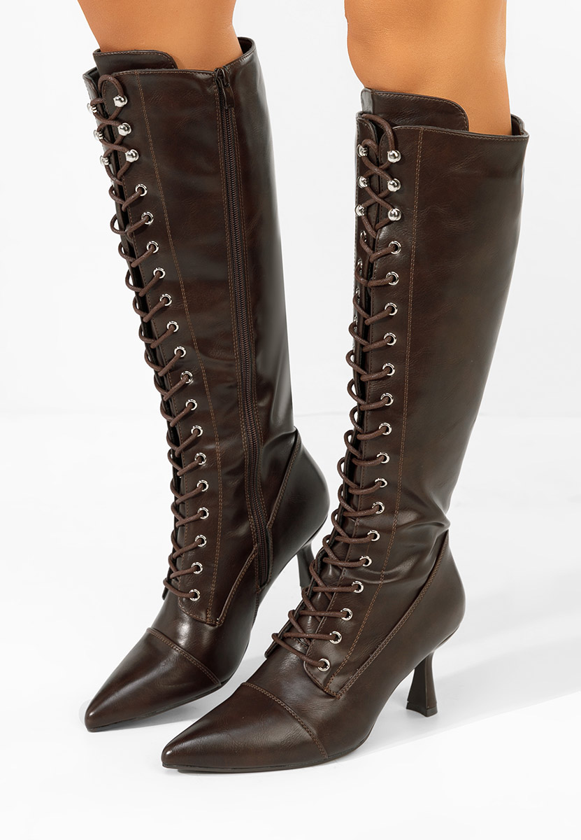 Чизми на ток Ulmira кафяв