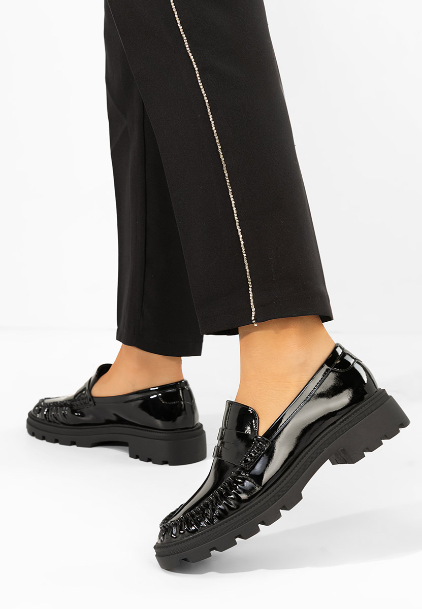 Дамски мокасини Eleonora черни