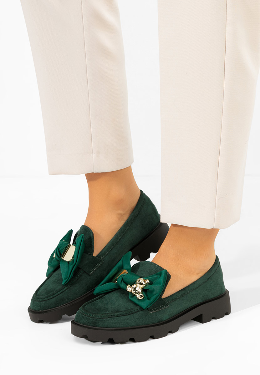 Дамски мокасини Desana зелен