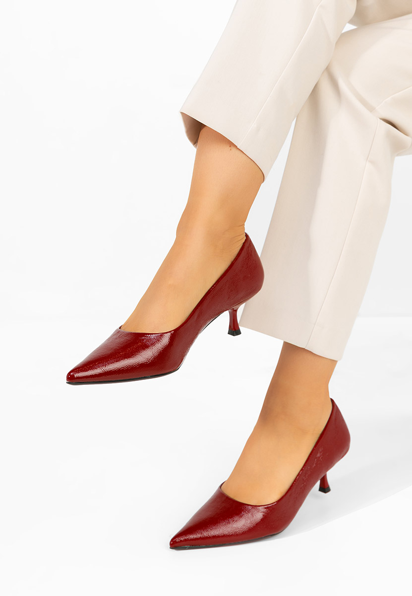 Oбувки на нисък ток Dianela Винено червено