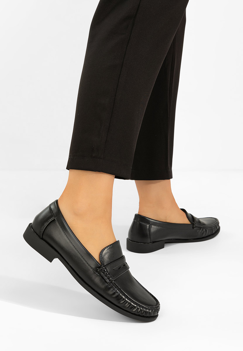 Дамски мокасини Matildia черни