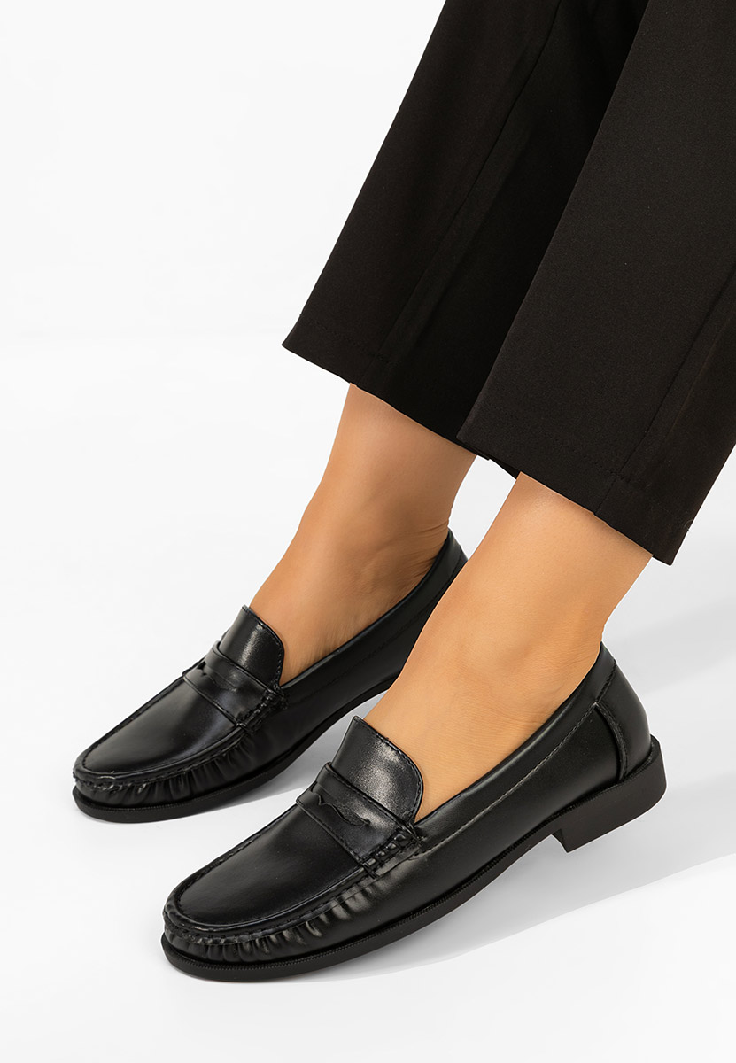 Дамски мокасини Matildia черни