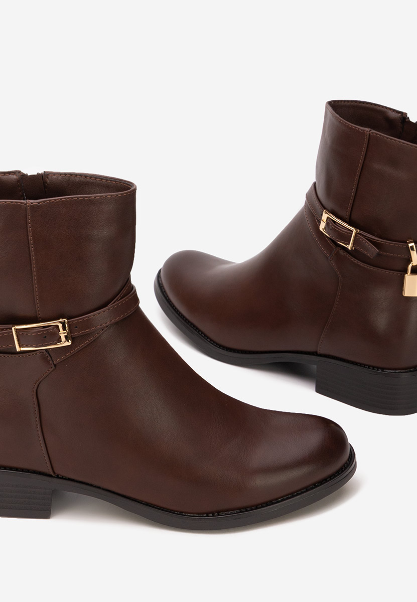 Дамски боти Aurisel кафяв