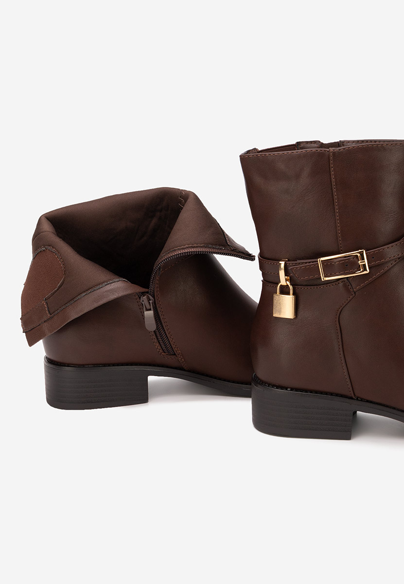 Дамски боти Aurisel кафяв