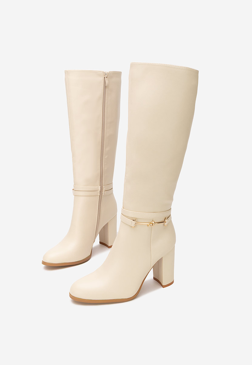 Чизми на ток Dresara бежов