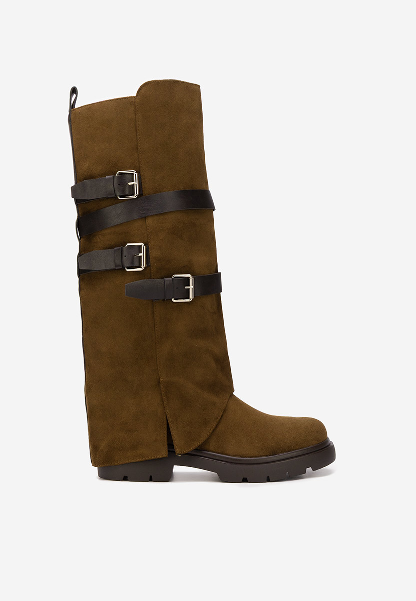 Дамски ботуши Rovira кафяв