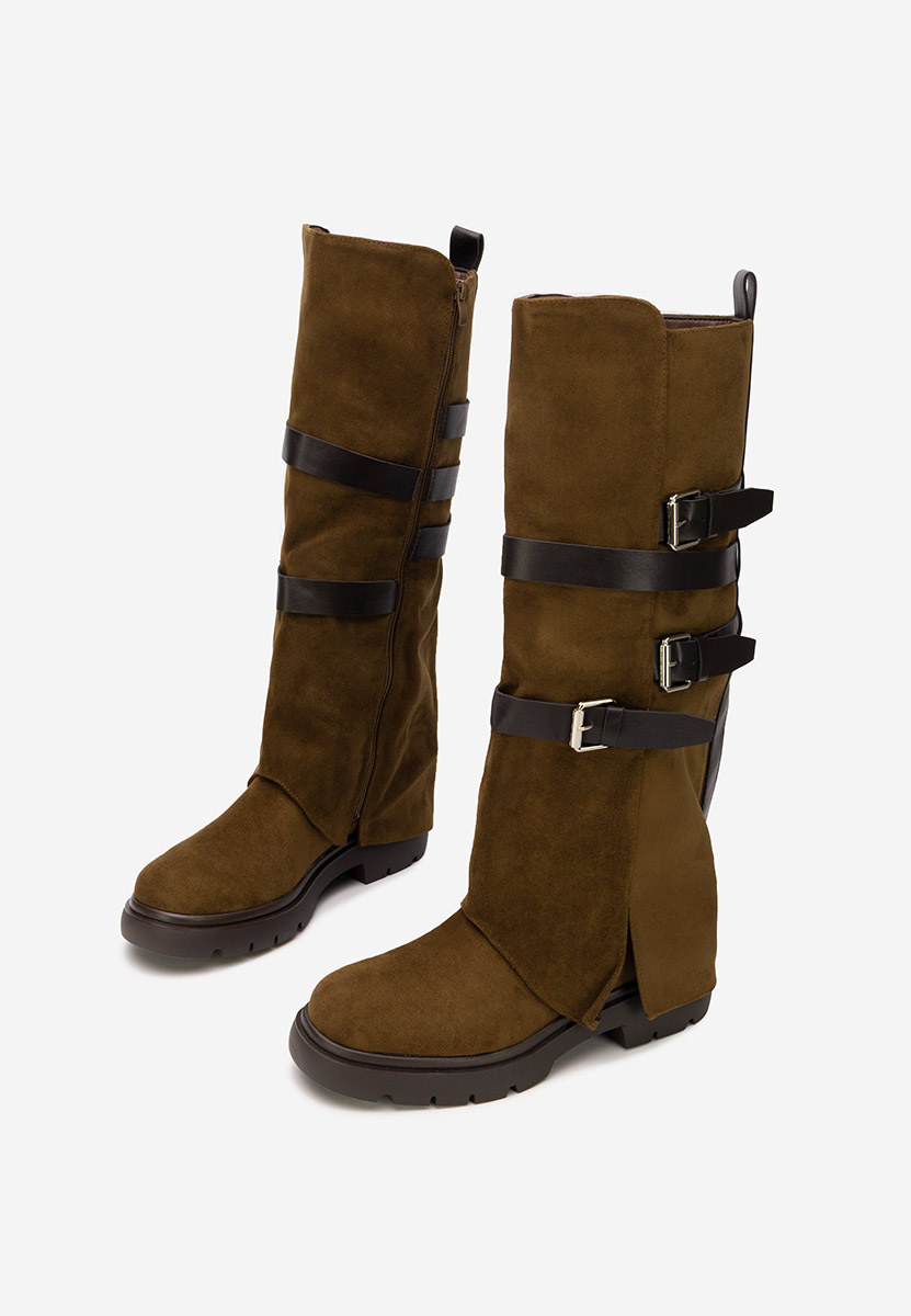 Дамски ботуши Rovira кафяв