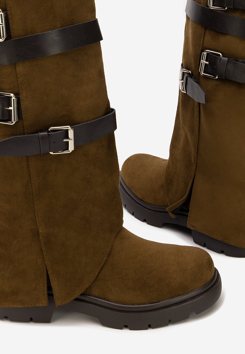 Дамски ботуши Rovira кафяв