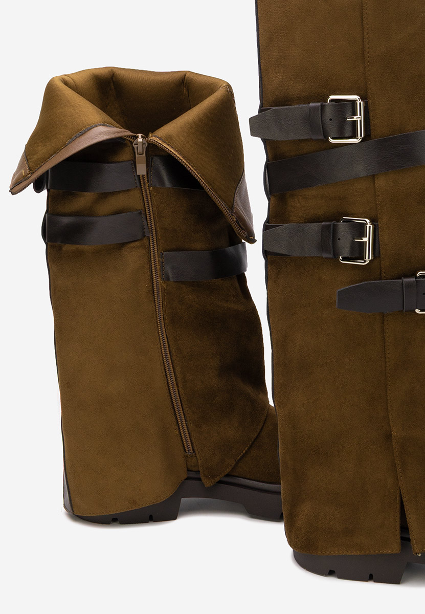 Дамски ботуши Rovira кафяв