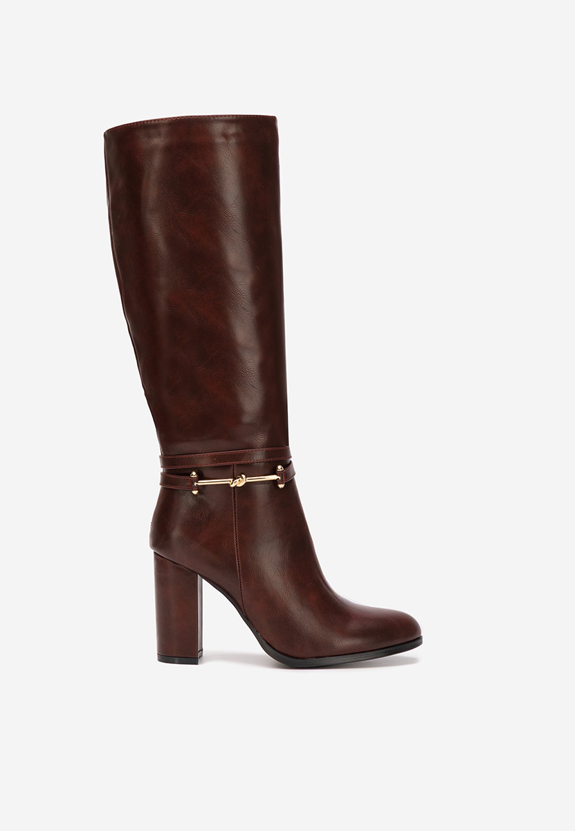 Чизми на ток Dresara бордо