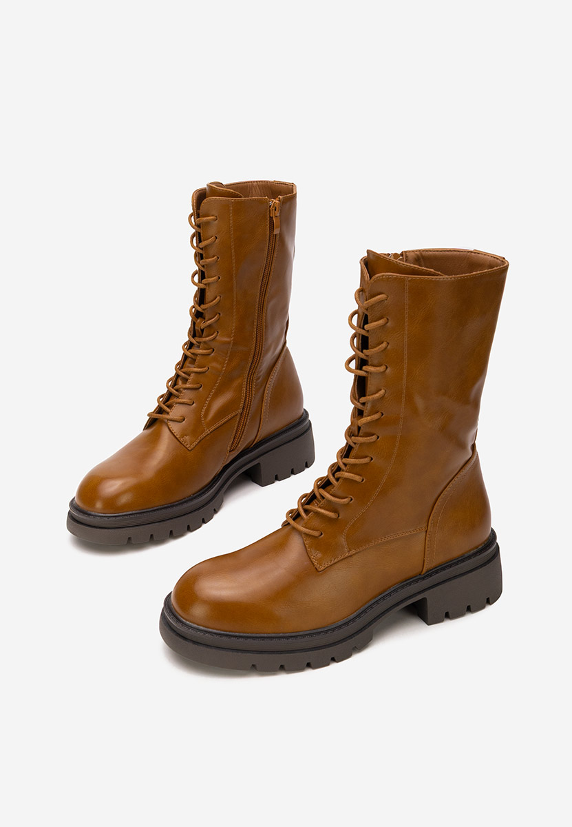 Дамски ботуши Olina камел