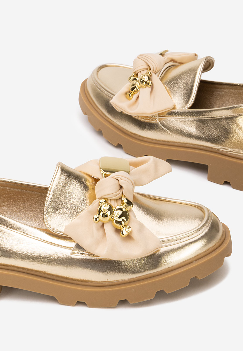 Дамски мокасини Desana златен