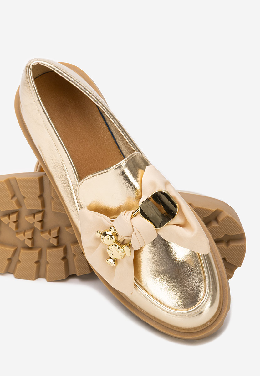 Дамски мокасини Desana златен