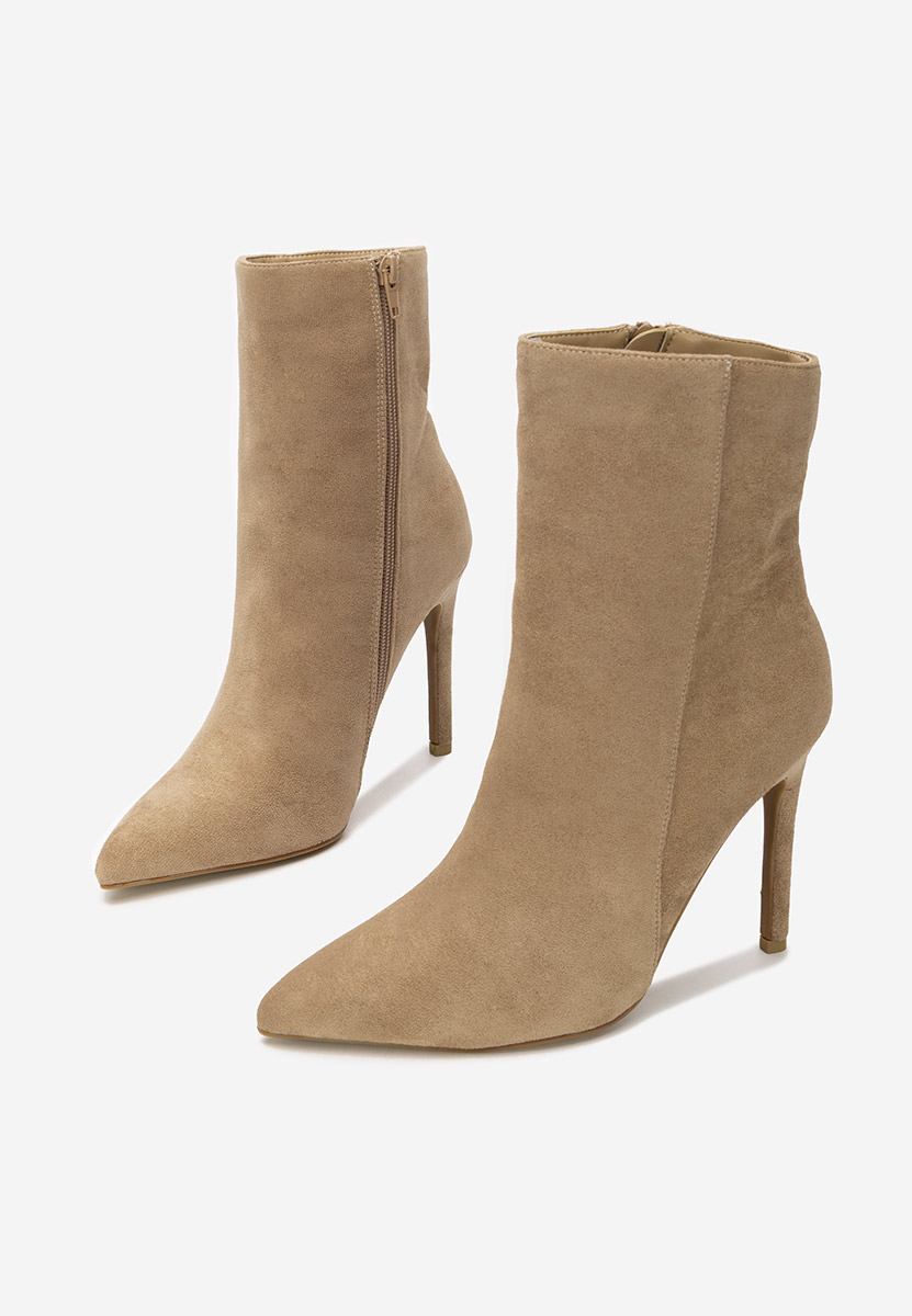 Боти на висок ток Cendria каки