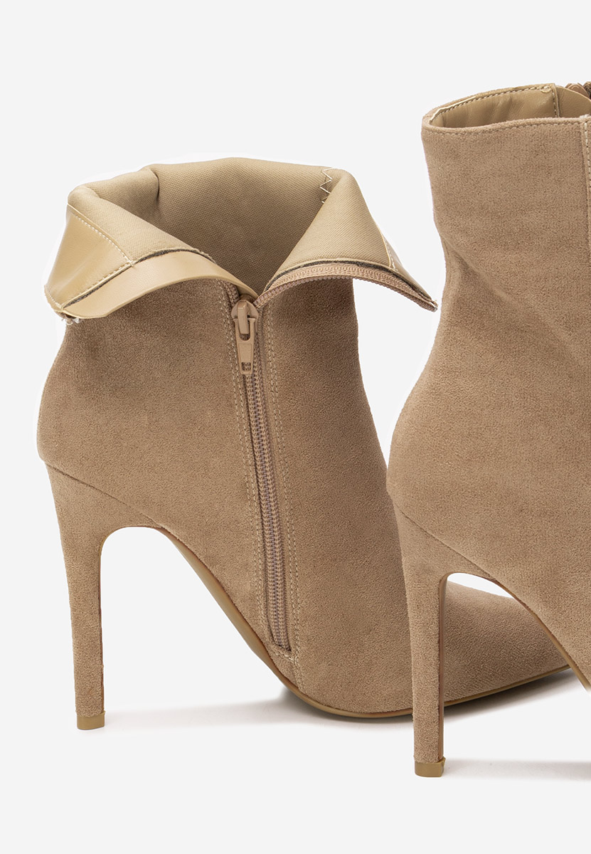 Боти на висок ток Cendria каки