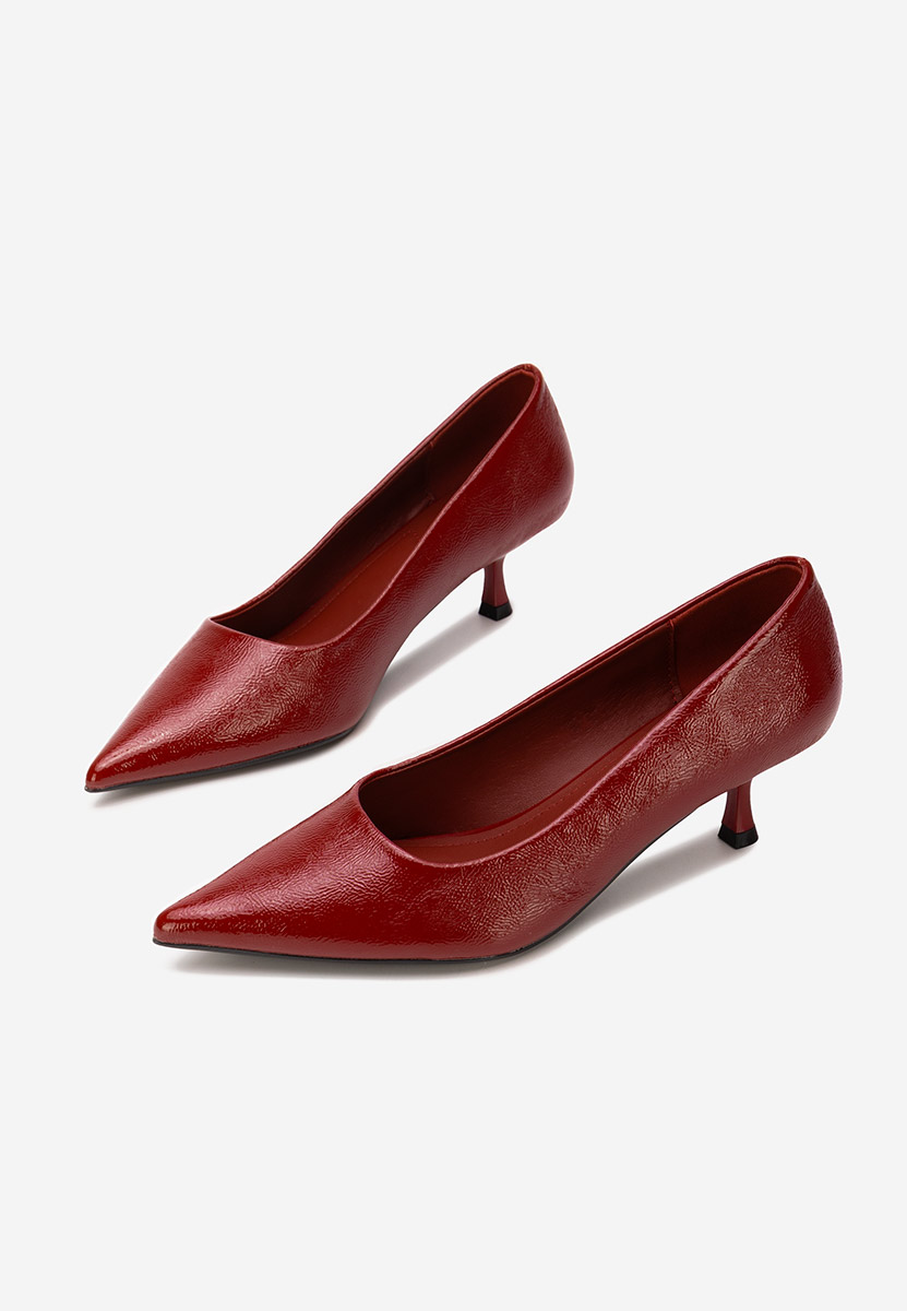 Oбувки на нисък ток Dianela Винено червено