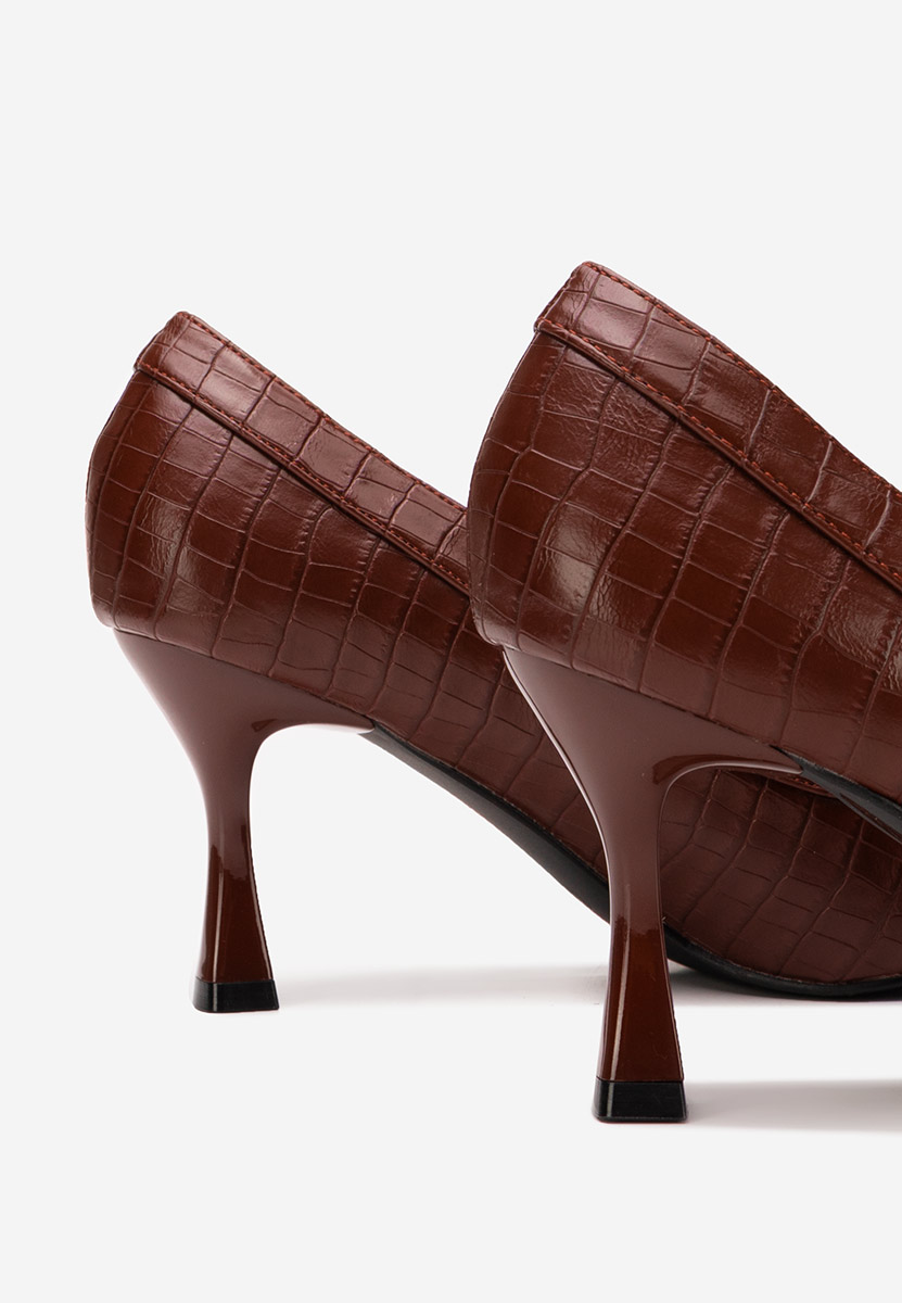 Обувки стилето Jasoria Винено червено