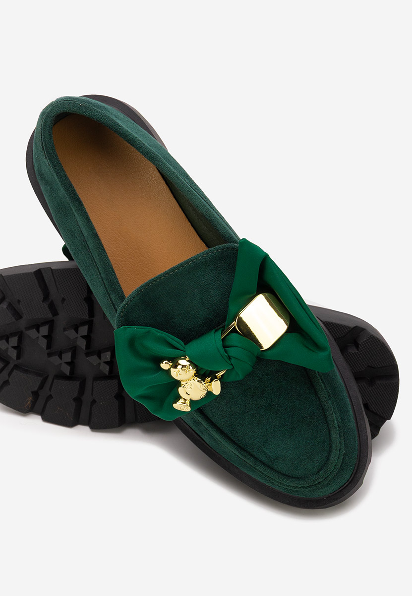 Дамски мокасини Desana зелен