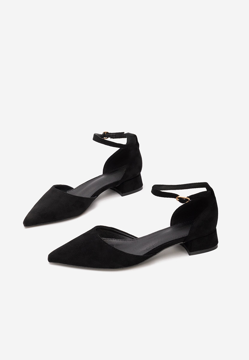 Oбувки с дебел ток Rubenia черни