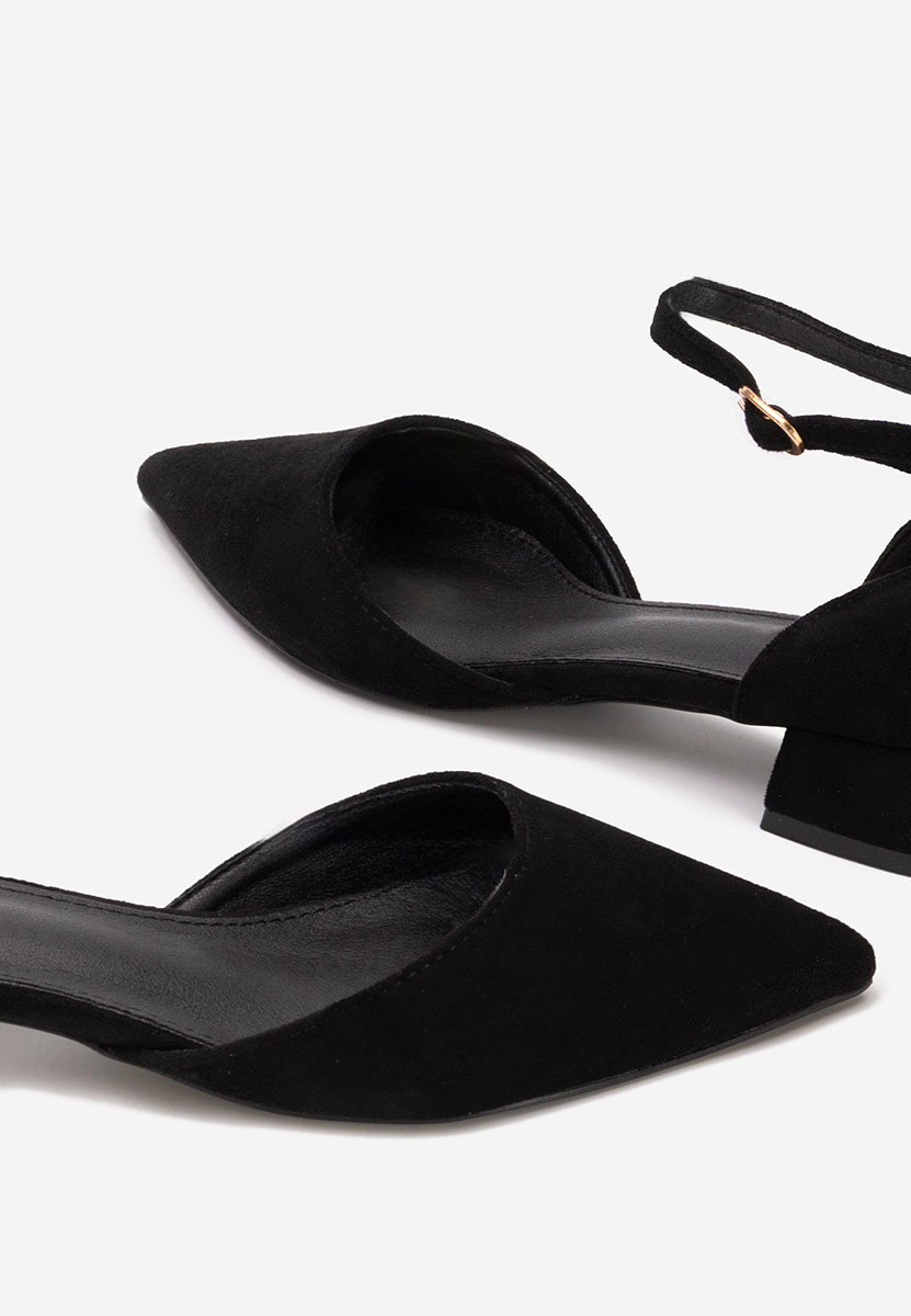 Oбувки с дебел ток Rubenia черни