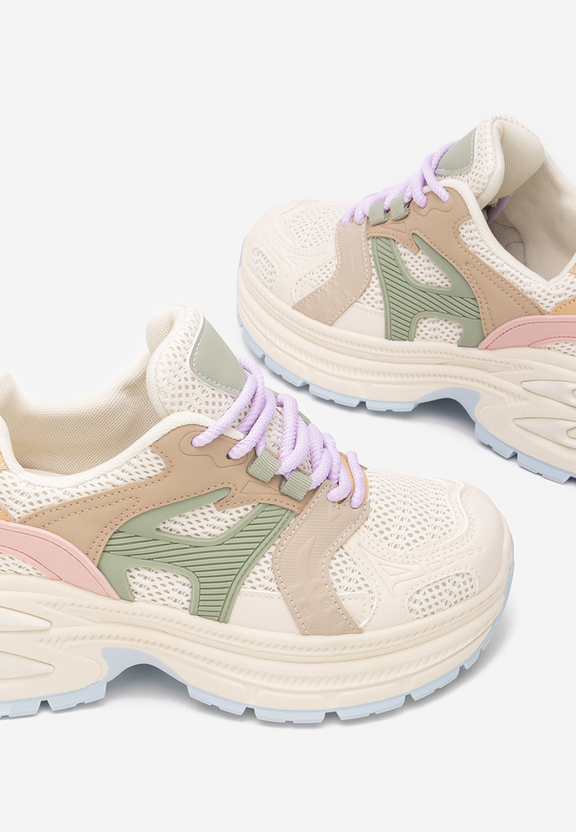 Cникърси на платформа Alfredia многоцветен