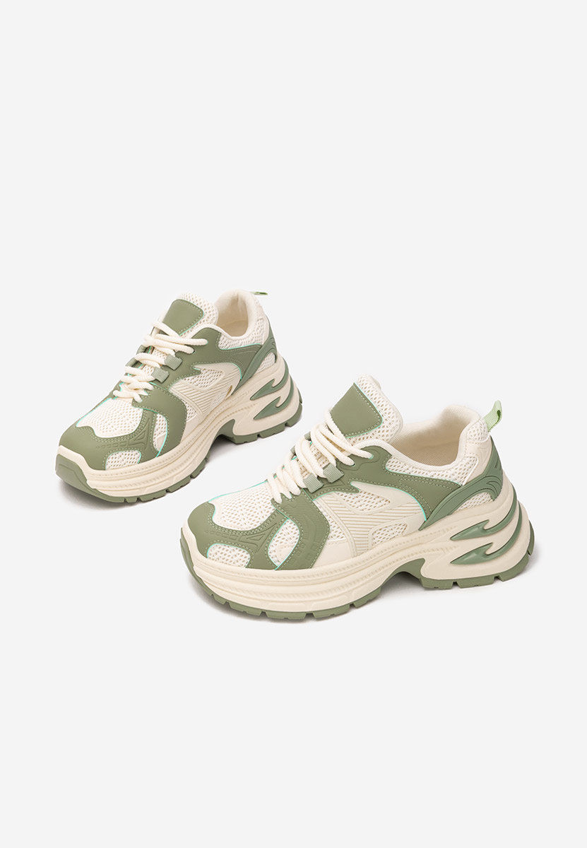 Cникърси на платформа Alfredia зелен