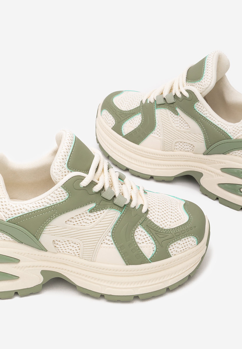 Cникърси на платформа Alfredia зелен