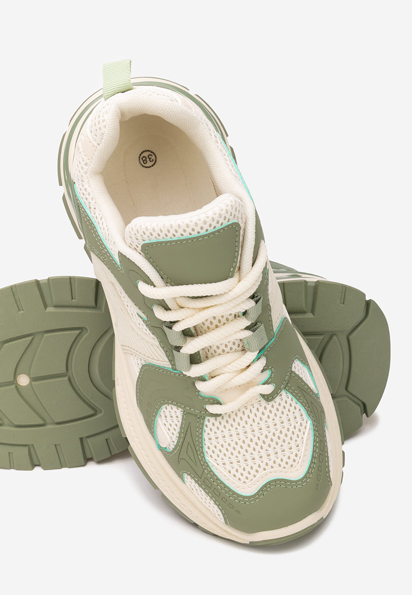 Cникърси на платформа Alfredia зелен