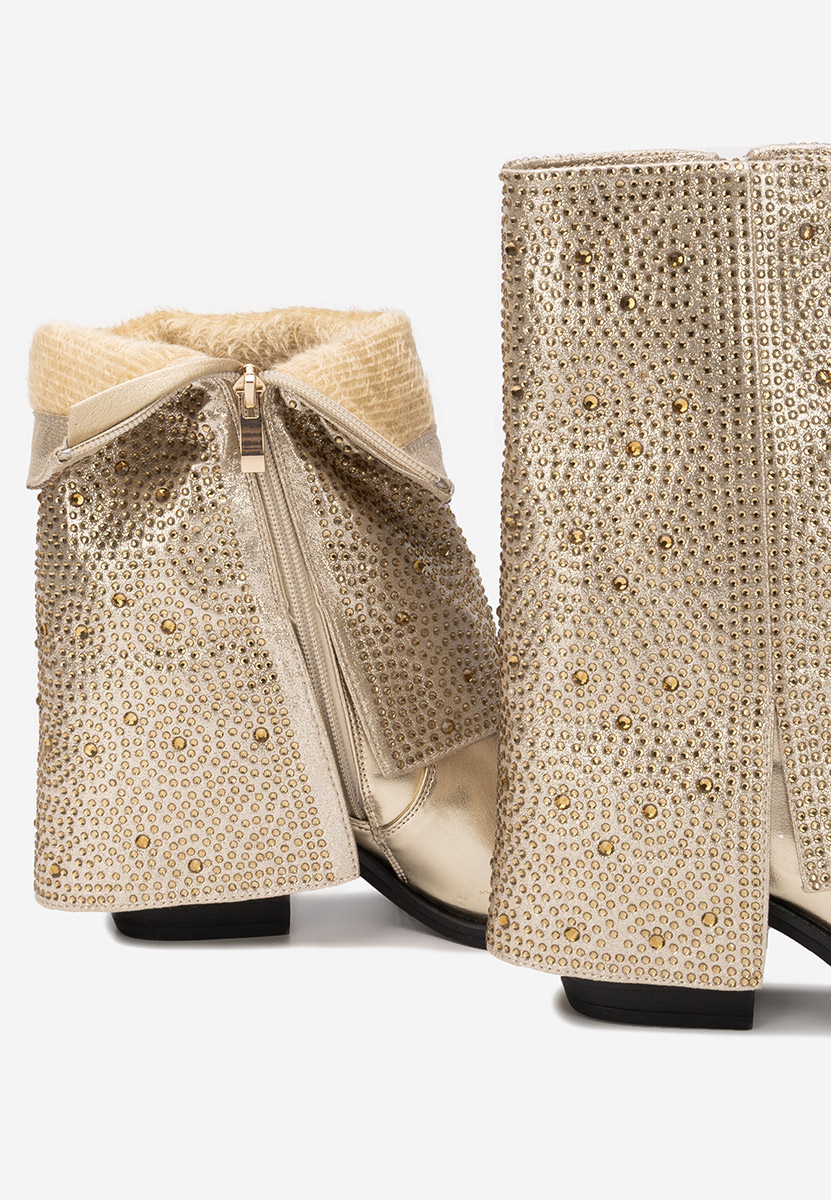 Дамски ботуши Zafira златен