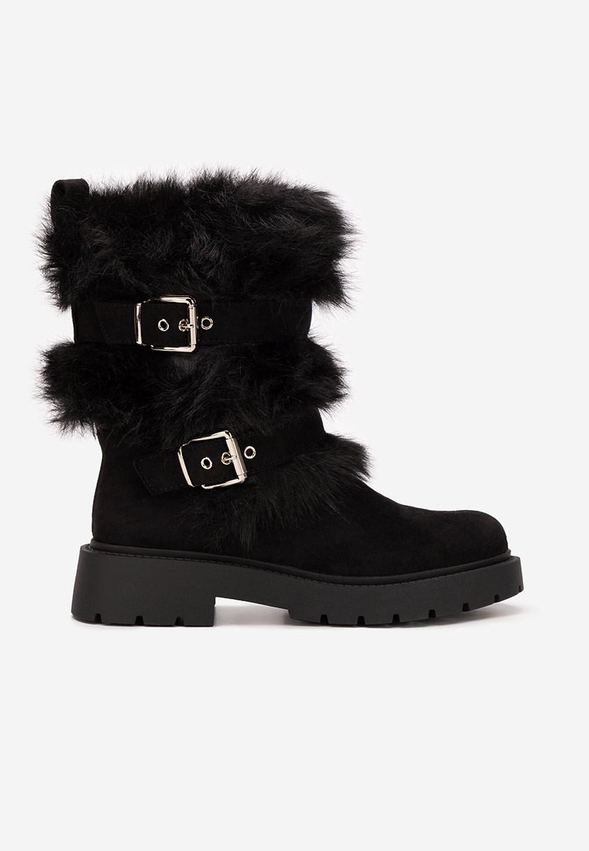 Зимни дамски ботуши Nelisia черен