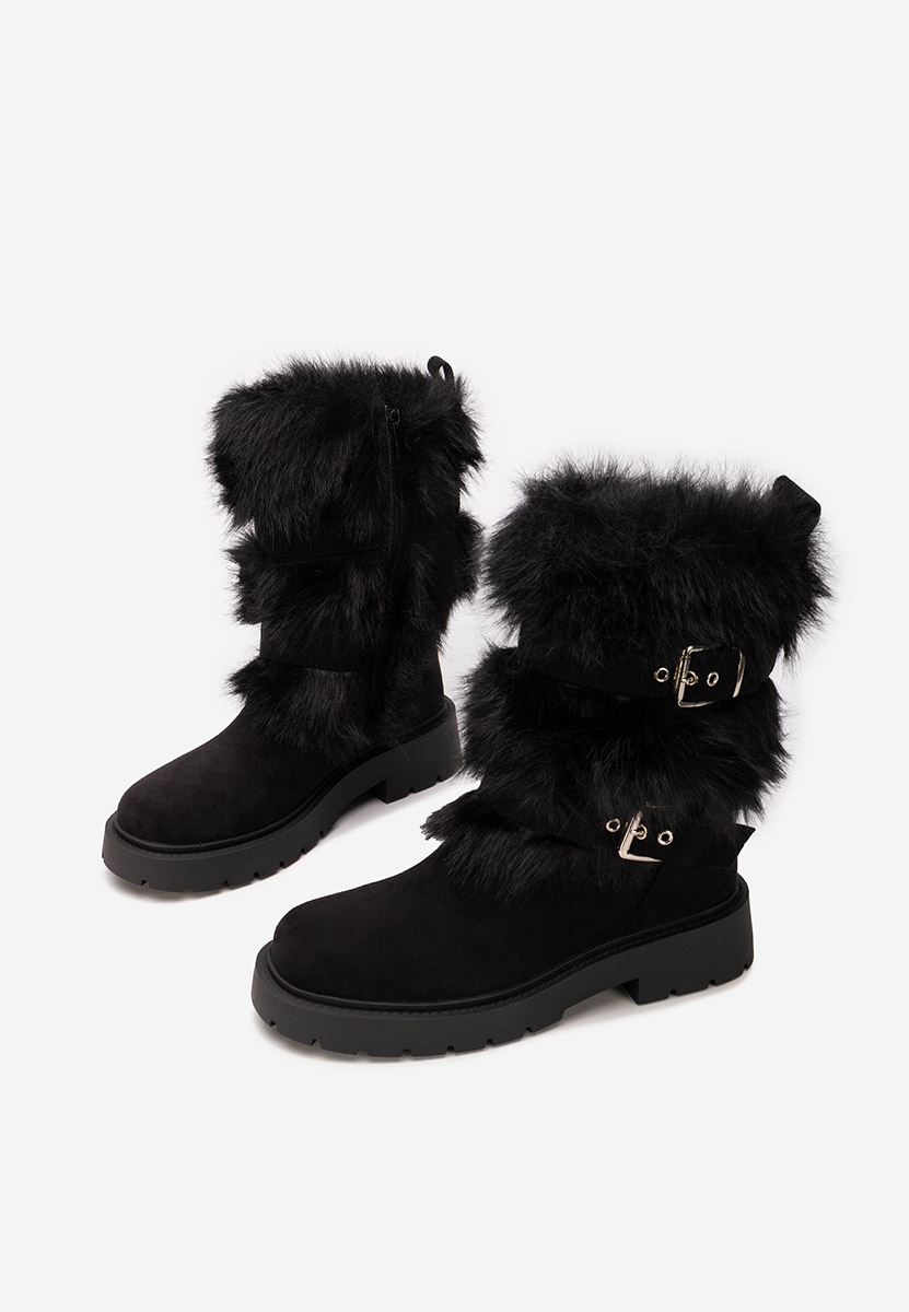 Зимни дамски ботуши Nelisia черен