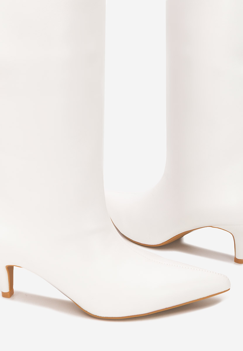 Дамски чизми Brelisa бели