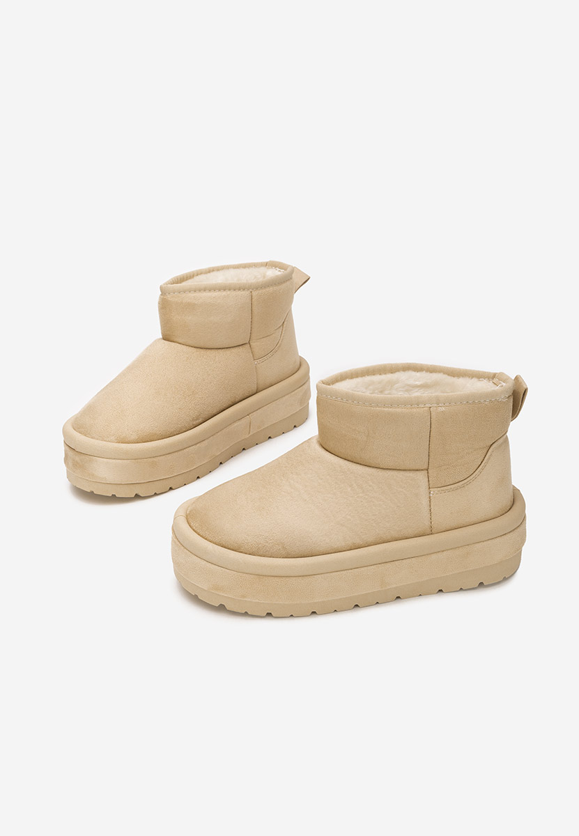 Чизми на платформа Libby бежов