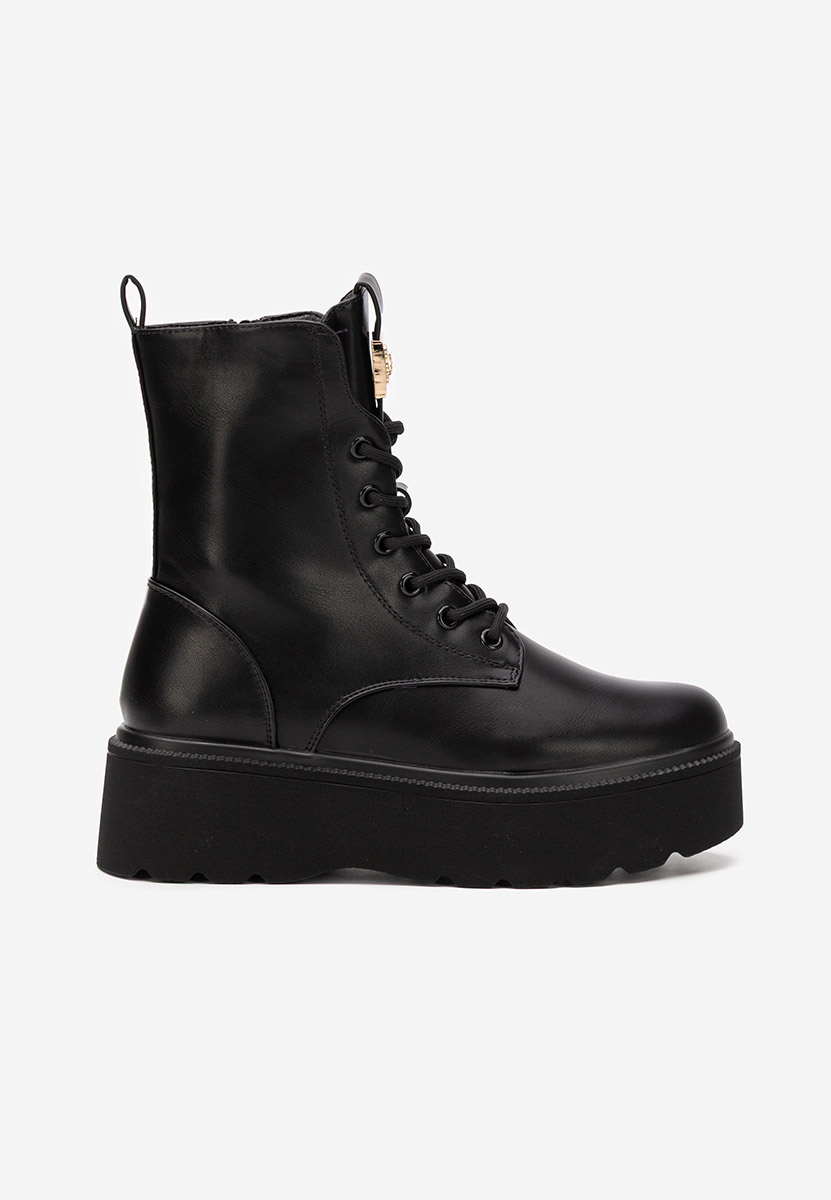 Ботинки на платформа Alissia черни