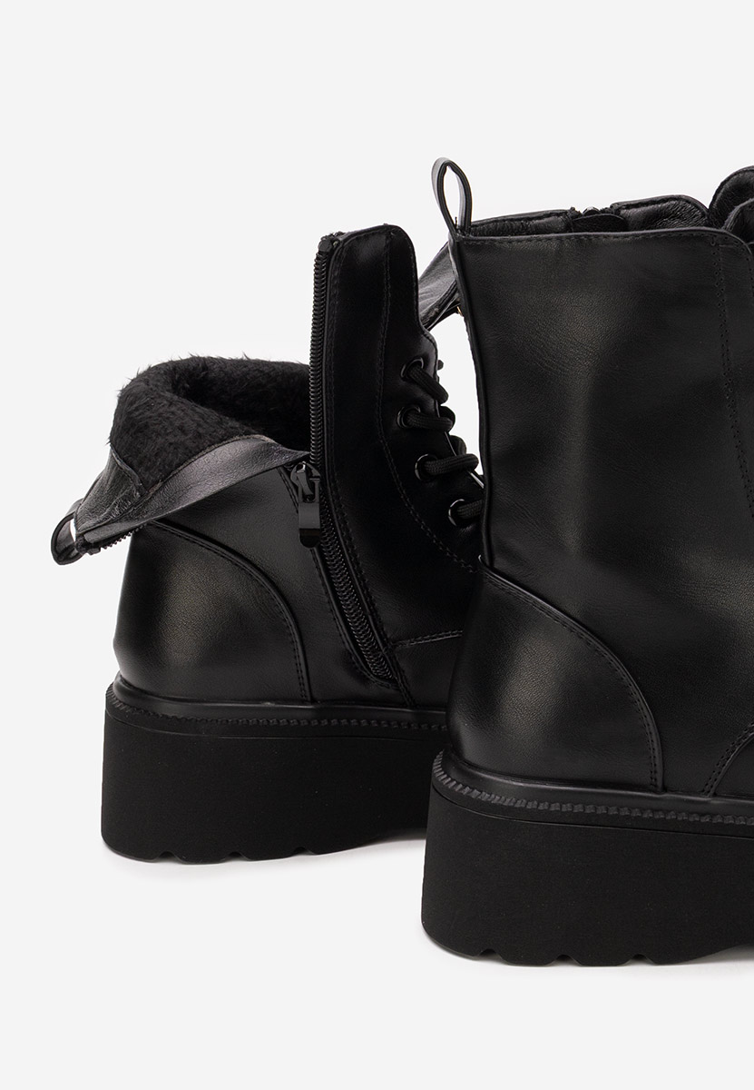 Ботинки на платформа Alissia черни