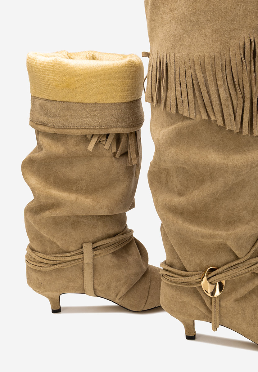 Висок чизми Marcela каки